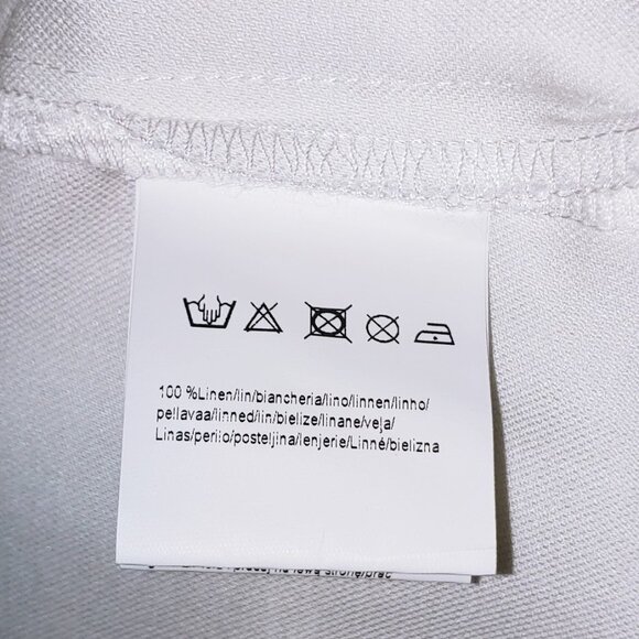 NWT 87Origins Linen Maxi Tunic Dress White Maxi Shirt Dress 100% linen caftan 6 - Picture 9 of 9